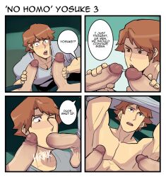 3boys armpit armpits atlus balls blowjob blush blushing_male brown_eyes brown_hair camping clothed color comic dialogue dialogue_bubble erect_penis erection gay gay_blowjob gay_oral gay_sex grabbing_penis grabbing_penises hanamura_yousuke hd high_resolution homosexual homosexual_male homosexual_sex kaito_draws kanji_tatsumi licking licking_penis male male/male male/male/male male_only males_only megami_tensei multiple_boys muscles muscular muscular_male narukami_yu oral oral_sex pants_down penis penis_grab penis_in_mouth penis_inside penis_lick persona persona_4 sega sex sucking sucking_penis surprised_expression taking_clothes_off taking_off_shirt tatsumi_kanji testicles text_bubble trio yaoi