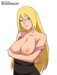 1girls arms_under_breasts blonde_hair blue_eyes boruko boruto:_naruto_next_generations breasts_out busty canon_genderswap clothing crossed_arms exposed_breasts gender_transformation genderswap_(mtf) high_resolution large_breasts long_hair looking_at_viewer naruto naruto_(series) no_bra outfit pencil_skirt pinup presenting presenting_breasts rule_63 sex shoganight skirt smile solo solo_focus strap_slip tank_top uncensored upper_body uzumaki_boruto very_long_hair watermark