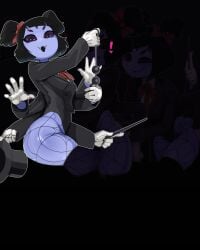 anal_beads magician_hat magician_tuxedo md-thetest mdthetest muffet multi_arm multi_eye multi_limb spider_girl spider_humanoid tagme undertale undertale_(series)