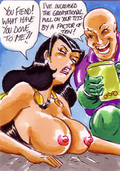 breasts dc joe_gravel lex_luthor no_bra superman_(series) superwoman superwoman_(lois_lane) villain_on_heroine