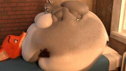 big_ass big_breasts breasts bubble_butt extrudeds huge_ass judy_hopps nick_wilde overweight thick_thighs wide_hips zootopia