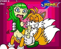 anthro ass canine clothes color cosmo_the_seedrian cum female fox fur furry insertion interspecies male nev nude penis seedrian sex smile sonic_(series) straight tagme tails