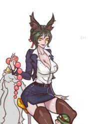 ahri breasts female girl league_of_legends samiri teemo