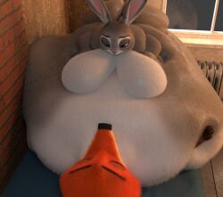 big_ass big_breasts breasts bubble_butt extrudeds huge_ass judy_hopps nick_wilde overweight thick_thighs wide_hips zootopia