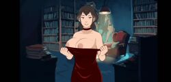 1girls 2d animated avatar_legends big_breasts female female_focus female_only four_elements_trainer game_cg milf mity nonbender pema swinging_breasts the_legend_of_korra vampire