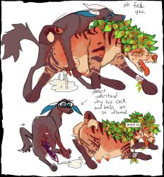 animal_genitalia animal_penis bodily_fluids canid canine canine_genitalia canine_penis canis cum cum_pool domestic_dog duo ejaculation elemental_creature female female_penetrated feral feral_on_feral feral_penetrated feral_penetrating feral_penetrating_feral flora_fauna genital_fluids genitals guncht leaf male male/female male_penetrating male_penetrating_female mammal moan penetration penis plant sex simple_background white_background