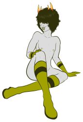 1boy homestuck mituna_captor nipples tagme tongue_out white_background