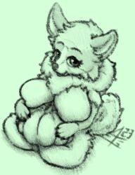 2023 adorable anthro anthro_only artist_signature black_and_white crossed_legs cute dog_girl fluffy fluffy_tail furry furry_ears furry_female furry_only furry_tail fuzzy hatching_(texture) kinktober looking_at_viewer muzzle paws perspective pomeranian pomeranian_girl pumpkin self_upload sitting sitting_cross_legged sketch small_nose yetig