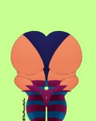 1girls amen_pose ass big_ass big_butt big_thighs brawl_stars female hoot_(character) panties shelly_(brawl_stars) solo solo_female themoonbear_artist thighs