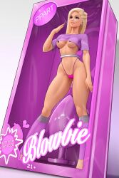 barbara_millicent_roberts barbie_(2023) barbie_(franchise) barbie_(margot_robbie) barbie_box box buttplug doll doll_box giant_buttplug gigantic_buttplug huge_buttplug hyper_buttplug in_box in_container in_doll_box massive_buttplug ppart sex_toy toy