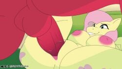 1boy 1girls animated anthro anthro_on_anthro anthro_penetrated anthro_penetrating anthro_penetrating_anthro anthrofied balls big_macintosh_(mlp) breasts cutie_mark digital_media_(artwork) earth_pony equid equine female female_penetrated fluttershy_(mlp) friendship_is_magic hair hasbro hi_res horse male male/female male_penetrating male_penetrating_female mammal my_little_pony nipples pegasus penetration penis pink_hair pony pussy red_body red_skin sex vaginal_penetration wolfbaloo yellow_body yellow_skin