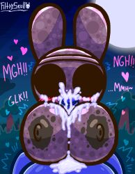 animal_crossing big_breasts blowjob blush coco_(animal_crossing) cum cum_in_mouth cum_on_breasts cum_on_face cumshot cumshot_in_mouth filthyskull paizuri paizuri_fellatio titjob