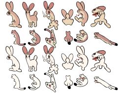 4clan ambiguous_gender anus blood bodily_fluids brown_body corpse death feral group hare labbit1337 lagomorph leporid mammal mustelid musteline scut_tail short_tail sitting tail toony true_musteline weasel white_body wounded y_anus