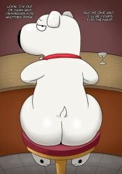 ass ass_focus brian_griffin family_guy furry male male_only non-human solo_male tagme toony zlut385