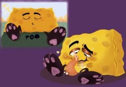 battle_for_bfdi battle_for_dream_island donut_(bfdi) furry gelatin_(bfdi) loser_(bfdi) macro macrophilia naily_(bfdi) object_show object_shows orange_penis paws precum smurfject spongy_(bfdi) tentacle tentacle_penis