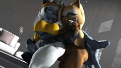 2futas 3d 3d_(artwork) anthro futa_on_futa futanari nackey sonic_(series) sonic_the_hedgehog_(comics) sonic_the_hedgehog_(idw) sonic_the_hedgehog_(series) tangle_the_lemur whisper_the_wolf