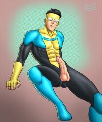 asian asian_male biracial biracial_male boner east_asian east_asian_male erect_penis erection hard_on invincible invincible_(superhero) male male_only mark_grayson masked milkypeach232 muscles muscular muscular_male superhero teen_boy veiny_penis