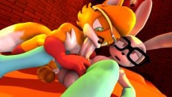 2boys 3d 3d_(artwork) eden_the_fox femboy gay gay_blowjob male male/male nackey oral oral_sex sonic_(series) tagme