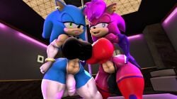 2futas 3d 3d_(artwork) futanari intersex nackey rule_63 sister sisters sonia_the_hedgehog sonic_(series) sonic_the_hedgehog sonique_the_hedgehog