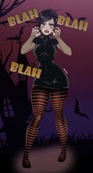 female female_only goth leux_21 mavis_dracula ruby_rose rwby silver_eyes solo vampire