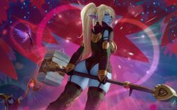 giantess hammer_(weapon) league_of_legends lulu_the_fae_sorceress pix_(lol) poppy themaestronoob yordle