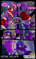 1dickgirl 1futa 1girls 3d amy_rose anthro comic dickgirl dickgirl/female female furry futanari panels sonic_(series) source_filmmaker wave_the_swallow zoothen