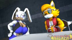 1boy 1girls 3d 3d_(artwork) anthro eden_the_fox female male male/female nackey oc sonic_(series) tagme