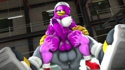 1boy 1futa 3d 3d_(artwork) anthro avian futanari huge_balls huge_cock intersex intersex/male male male_on_futa muscular muscular_anthro muscular_futanari muscular_male nackey sonic_(series) storm_the_albatross tagme wave_the_swallow