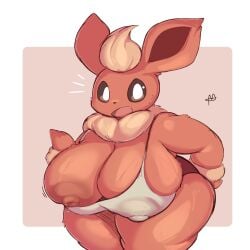 1girls 2023 anthro areola areolae artist_signature big_areola big_breasts big_ears big_nipples bra breasts brown_eyes chubby chubby_anthro chubby_female clothing curvy curvy_figure eeveelution fangs female female_focus flareon fur generation_1_pokemon huge_breasts large_breasts long_ears looking_at_viewer mammal nintendo nipples notice_lines open_mouth orange_body orange_fur pokemon pokemon_(species) slightly_chubby smile solo solo_focus stevest58244496 thick_thighs top_heavy underwear white_border wide_hips yellow_body yellow_fur