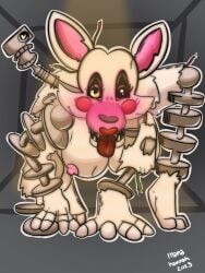 animal_ears animatronic anthro breasts canid canine female female_only five_nights_at_freddy's five_nights_at_freddy's_2 fox fox_ears fox_girl lipstick makeup mammal mana_hannah mangle_(broken) mangle_(fnaf) mangled_mangle_(fnaf) nipples pink_body pink_fur red_cheeks robot scottgames sharp_teeth teeth tongue tongue_out white_body white_fur