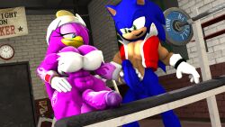 3d 3d_(artwork) anthro big_penis futanari male muscular_anthro muscular_futanari muscular_male nackey penis sonic_(series) sonic_the_hedgehog sonic_the_hedgehog_(series) tagme wave_the_swallow