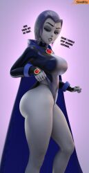 1girls 3d ass big_ass big_breasts breasts bust busty cartoon_network chest curvaceous curvy curvy_figure dc dc_comics demon demon_girl fat_ass female female_focus female_only forehead_jewel half_demon hero heroine hips hourglass_figure huge_ass huge_breasts human large_ass large_breasts legs leotard light-skinned_female light_skin lips mature mature_female perfect_legs raven_(dc) shadman_homage side_view slim_waist smitty34 solo teen_titans thick thick_hips thick_legs thick_thighs thighs toonami top_heavy voluptuous waist wide_hips