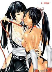 bleach dark-skinned_female dark_skin interracial shihouin_yoruichi soifon sui-feng tagme yuri