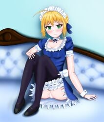 absurdres artoria_pendragon_(fate) fate/stay_night fate_(series) highres maid saber_(fate) snowwart