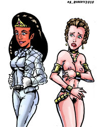 2010 a_princess_of_mars aroberts barsoom crossover dejah_thoris jewelry_only princess_leia_organa star_wars