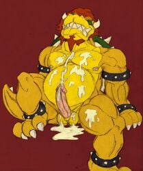 auron2006 beard bowser cum erection male male_only mario_(series) nintendo orgasm penis solo tagme