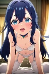 100_kanojo ahe_gao ai_generated blue_eyes blue_hair demens_kippy kimi_no_koto_ga_dai_dai_dai_dai_daisuki_na_100-nin_no_kanojo lingerie tagme the_100_girlfriends_who_really_really_really_really_really_love_you wet_pussy yoshimoto_shizuka