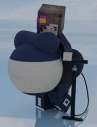 1girls ass_inflation belly_inflation big_ass big_breasts bike_pump blush breast_inflation flower_in_hair huge_belly inflated_belly inflated_breasts inflation inflation_fetish jenny_belle_(slipperyt) minecraft source_filmmaker striped_legwear thick_thighs wide_hips