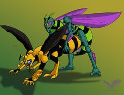 bumblebee bumblebee_(transformers) gay species_transformation tagme transformers waspinator