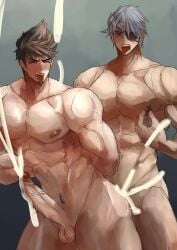 bara gay male_only rex_(xenoblade) xenoblade_(series) xenoblade_chronicles_2 xenoblade_chronicles_3 yaoi zeke_von_genbu_(xenoblade)