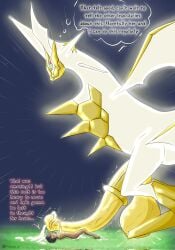 1boy 1girls after_sex balls big_balls big_penis black_hair blush bodily_fluids breasts cum dark_body dark_skin dialogue duo english_text female feral generation_7_pokemon genital_fluids genitals giant_penis hair hi_res huge_balls huge_cock human human_on_feral hyper hyper_balls hyper_genitalia hyper_penis hypertron interspecies legendary_pokemon male male/female male_pokemon/female_human mammal necrozma nintendo nipples olivia_(pokemon) penis pokemon pokemon_(species) pokemon_sm pokemon_usm pokephilia size_difference text ultra_necrozma zoophilia