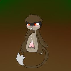 color cum feral front_view fur male male_only nude patrat penis pokemon red_eyes solo tagme