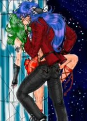 blue_hair ophiuchus_shaina saint_seiya scorpio_milo tagme