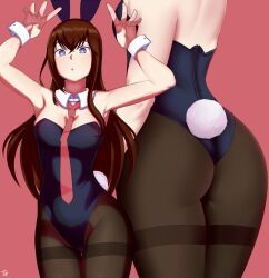 1girls ass big_ass bunny_girl bunnysuit female female_only human makise_kurisu solo steins;gate