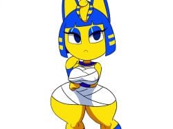 1girls 2d animal_crossing animated ankha ankha_(animal_crossing) arm_under_breasts back_muscles back_view belly_button big_ass big_breasts big_ears blinking blue_eyes blue_eyeshadow blue_hair blue_jewelry bob_cut bottom_heavy bounce bouncing_ass bouncing_breast bouncing_breasts bouncing_butt breast_play breasts breasts_out breasts_out_of_clothes breasts_outside breasts_squeezed_together brown_areola brown_nipples cat_ears cat_tail catgirl clothing clothing_removed dress duplicate egyptian_clothes egyptian_clothing egyptian_dress egyptian_headdress female finger_snap grabbing_ass grabbing_breasts grabbing_own_ass grabbing_own_breast hips hips_wider_than_shoulders huge_ass huge_hips huge_thighs jiggling jiggling_ass jiggling_breasts jiggling_butt knees labia_majora long_eyelashes mons_pubis mound_of_venus mp4 nintendo nipples no_sound playing_with_breasts repost seductive seductive_eyes seductive_gaze seductive_look seductive_mouth seductive_pose seductive_smile shaking shaking_ass shaking_breasts shiny shiny_ass shiny_breasts shiny_eyelids shiny_skin small_waist smile smiling smiling_at_viewer solo tail tail_markings tansau thick thick_ass thick_butt thick_eyelashes thick_hips thick_thighs thighs thin_waist tiny_waist titty_drop turned_around turning_around video voluptuous voluptuous_anthro voluptuous_female wasp_waist wide_hips yellow_body yellow_skin