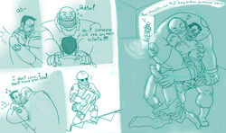 engineer heavy_weapons_guy medic team_fortress_2 yaddie yaoi