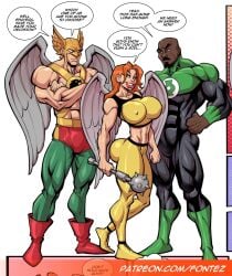 1girls 2boys alien alien_girl alien_humanoid ass big_ass big_breasts breasts bust busty carter_hall chest curvaceous curvy curvy_figure dark-skinned_male dark_skin dc dc_comics digital_media_(artwork) female female_focus fontez green_lantern green_lantern_(series) green_lantern_corps hawkgirl hawkman hawkman_(series) hero heroine hips hourglass_figure huge_ass huge_breasts humanoid john_stewart justice_league large_ass large_breasts legs light-skinned_female light-skinned_male light_skin mace male male/female mature mature_female shayera_hol slim_waist spiked_mace straight superhero superheroine thanagarian thick thick_hips thick_legs thick_thighs thighs voluptuous waist wide_hips wings