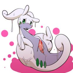 1boy animal_genitalia anus barefoot blush cum cum_in_ass cum_inside cum_on_penis cum_on_tail cute erection feral genital_slit goodra green_eyes hi_res looking_at_viewer m@rt male male_only nintendo nude on_ground orgasm penis pink_background pink_penis pokémon_(species) pokemon pokemon_(species) pokemon_xy raised_leg red_penis shadow shiny simple_background slightly_chubby slime slit solo vein video_games white_background