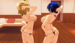 2girls 3d 3d_(artwork) 3d_artwork 3d_model ahoge alternate_breast_size alternate_version_available arched_back arcueid_brunestud armpits arms_behind_back ass bedroom_eyes big_ass big_breasts big_butt bikini bikini_bottom bikini_top blonde_hair blue_hair bra breasts_bigger_than_head ciel_(tsukihime) curvy custom_maid_3d_2 female_pervert glasses hands_behind_head hips horny horny_female huge_ass huge_boobs huge_breasts huge_butt human inviting inviting_to_sex large_ass large_boobs large_breasts large_butt melty_blood panties posing red_eyes seducing seducing_viewer sequence short_hair skimpy_bikini swimsuit top_heavy tsukihime type-moon vampire vampire_girl wide wide_hips