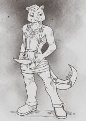 absurd_res animal_genitalia anthro athletic balls bodily_fluids boots bottomwear chest_markings claws clothed clothing erection finger_claws footwear fur genital_fluids genitals grin grinning_at_viewer hair hand_on_hip harness hi_res lontra looking_at_viewer male mammal markings monochrome mustelid nitrods north_american_river_otter opening_pants otter pants partially_clothed penis plantigrade precum presenting presenting_penis pulling_pants_down river_otter schwartz_otter sheath shoes simple_background smile smiling_at_viewer solo striptease tail tapering_penis toned_body undressing